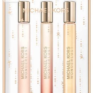 NEW UNOPENED Michael Kors Wonderlust 3 Piece Purse Spray Set